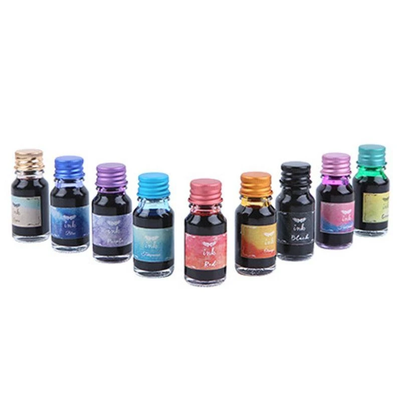 H37F 10 Pcs Colored for Calligraphy Pens Dip Pen Beginner Drawing Set