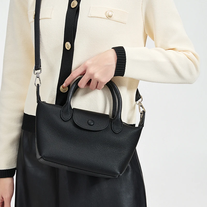 السيدات ريترو جلد البقر الحقيقي حقائب كروسبودي المرأة لينة الطبيعية جلد البقر حقيبة كتف أنثى موضة فاخرة مصمم حقائب اليد