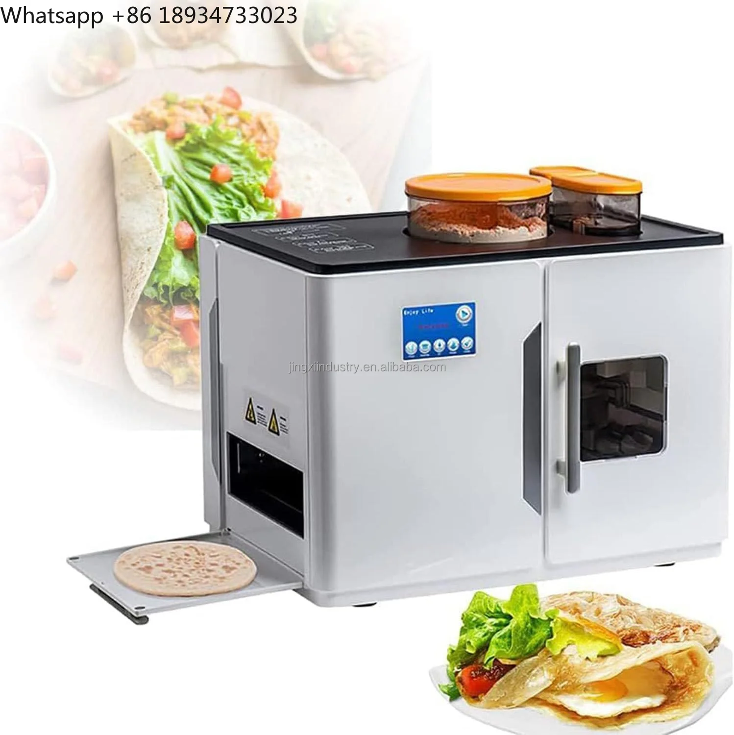 

Автоматическая автоматическая машина Rotimatic Roti Maker Chapati, Tortilla, блинов, плоских хлеба в минутах, без беспорядка, без замешивания, умный кухонный прибор