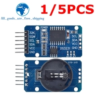 1/5PCS DS3231 AT24C32 IIC Precision RTC Real Time Clock Memory Module RTC DS3231SN/M Memory module For Arduino raspberry pi