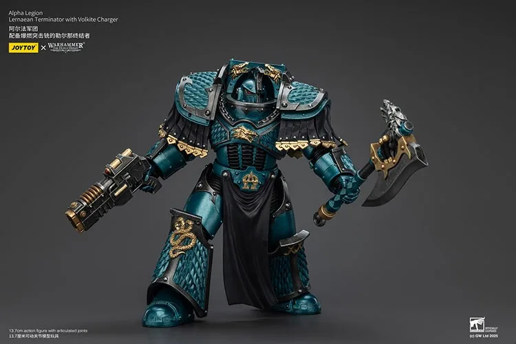 

JOYTOY Warhammer "The Horus Heresy" Alpha Legion Lernaean Terminator With Volkite Charger Action Figures Doll Collection Model