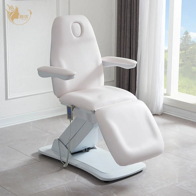 

Modern White Electric 3-Motor Lash Facial Spa Massage Bed for Beauty Salon
