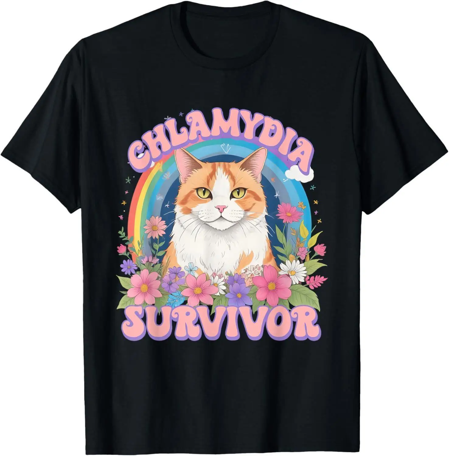 Chlamydia Survivor Funny Cat Meme T-Shirt