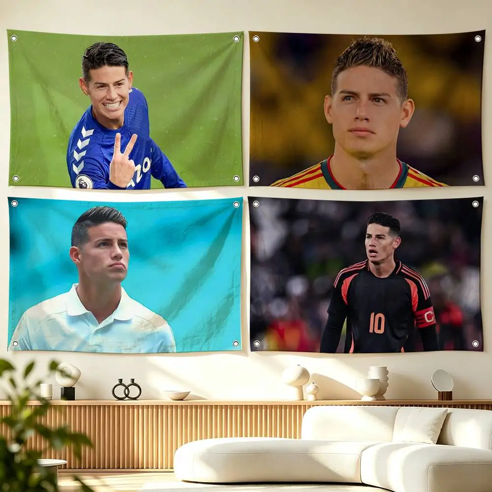 J-James R-Rodriguez JR10 Football Star  Flags Wall Hanging Tapestry Outdoor Garage Room Decorative flag Background Blanket
