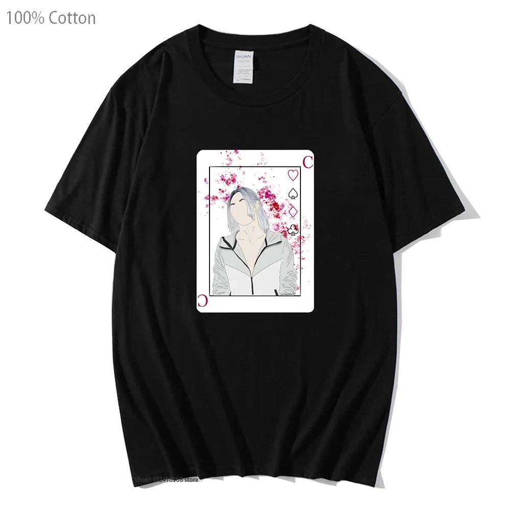 Anime Alice In Borderland T-Shirts Kawaii Cartoon Chishiya Playing Card Shirt Mens/Women Tshirt 100% Cotton Unisex Fashion Tees