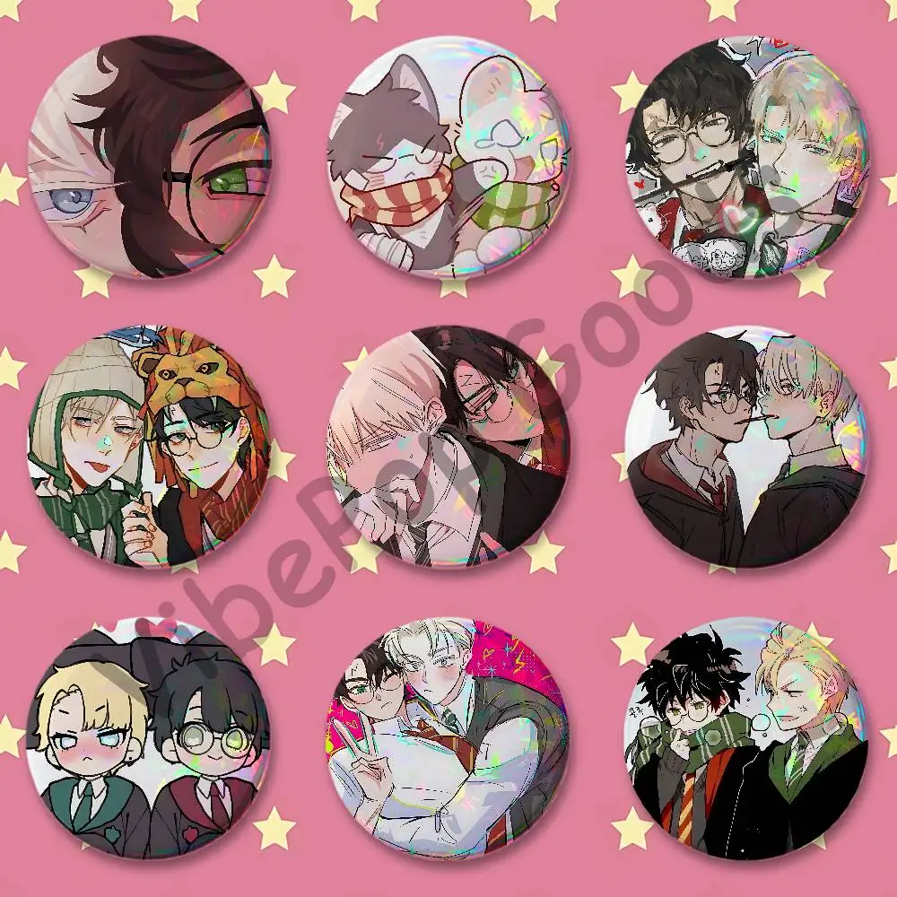 D-Drarry AO3 Fanart Badges 25 32 44 58 75 mm Round Customizable Wholesale Fan goods Self-made fan freebies