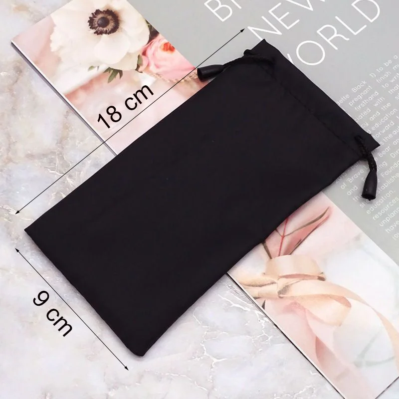 5 قطع من حقيبة النظارات الناعمة المقاومة للماء برباط ومضادة للغبار حافظة نظارات جيب وحقيبة قماش وإكسسوارات النظارات