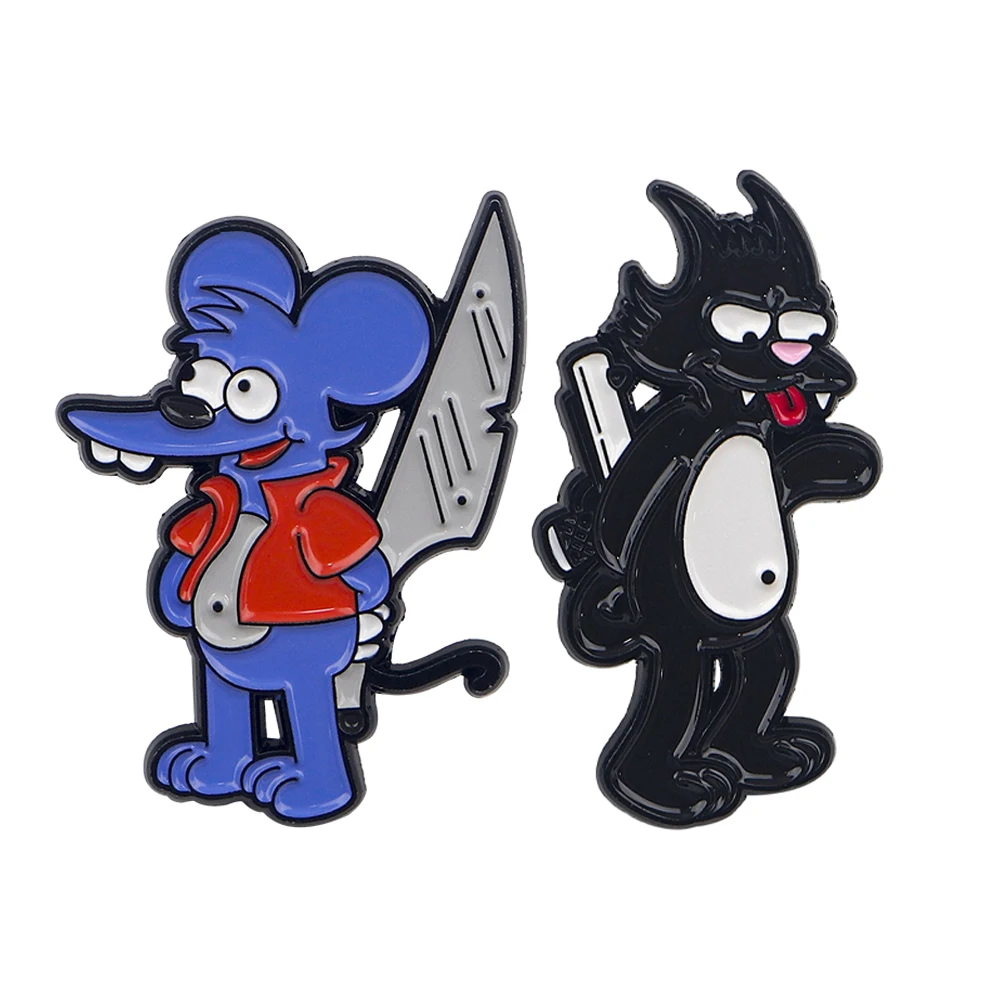 

Cartoon Movies Lapel Pins for Backpacks Metal Enamel Pin Brooches Badges Animals Fashion Jewelry Accessories Gifts