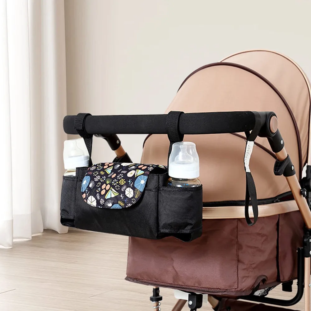Multifunctional Baby Stroller Bag with Multiple Pockets Mom Handbag Stroller Storage Hanging Bag Baby Care Large Capacity