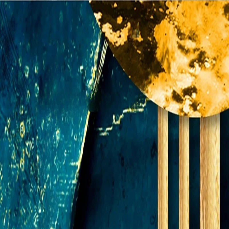 

Индивидуальная 3D-фреска в новом китайском стиле: абстрактные обои с мраморным лунным фоном, настенная роспись для декора дома, настенное покрытие