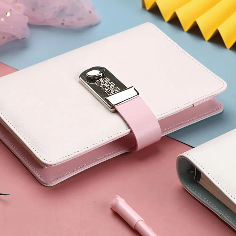 Lock Diary Great Planner Organizer Lock Diary Convenient Eye Protection Password Lock Notebook