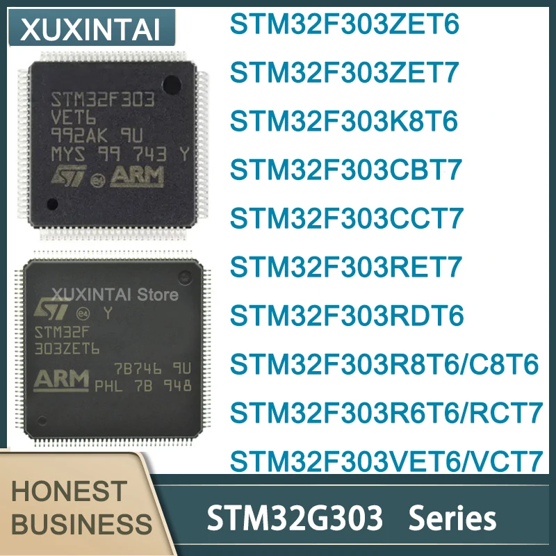 5Pcs/Lot  New Original  MCU IC  STM32F303  STM32F303ZET6 ZET7  K8T6  CBT7  CCT7  RET7  RDT6  R8T6  C8T6  R6T6  RCT7  VET6  VCT7