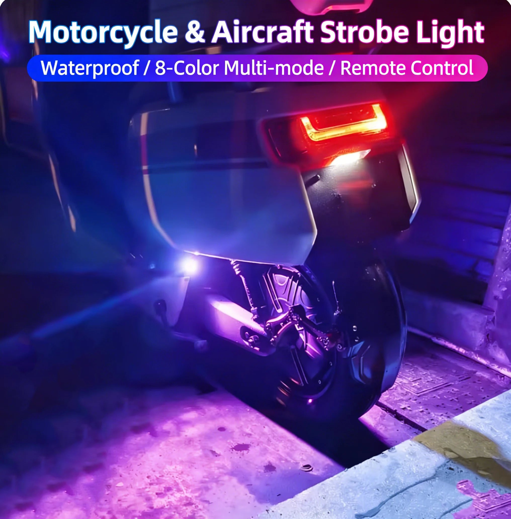 

RGB Wired Aircraft Light Car Door Streamer Lamp Anti-collision Strobe Warning Universal Auto Exterior LED Modified Lighting Kit