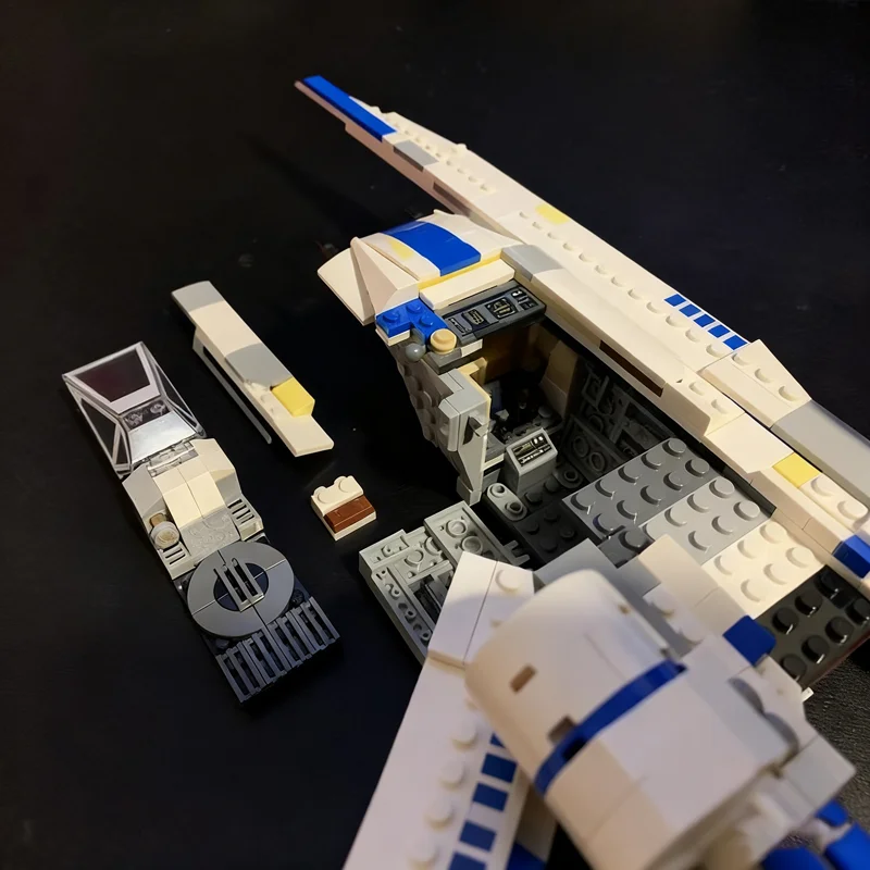 565 pçs moc melhorado u asa alternativa construir estrela batalha modelo blocos de construção arquitetura brinquedos presentes natal tijolo crianças