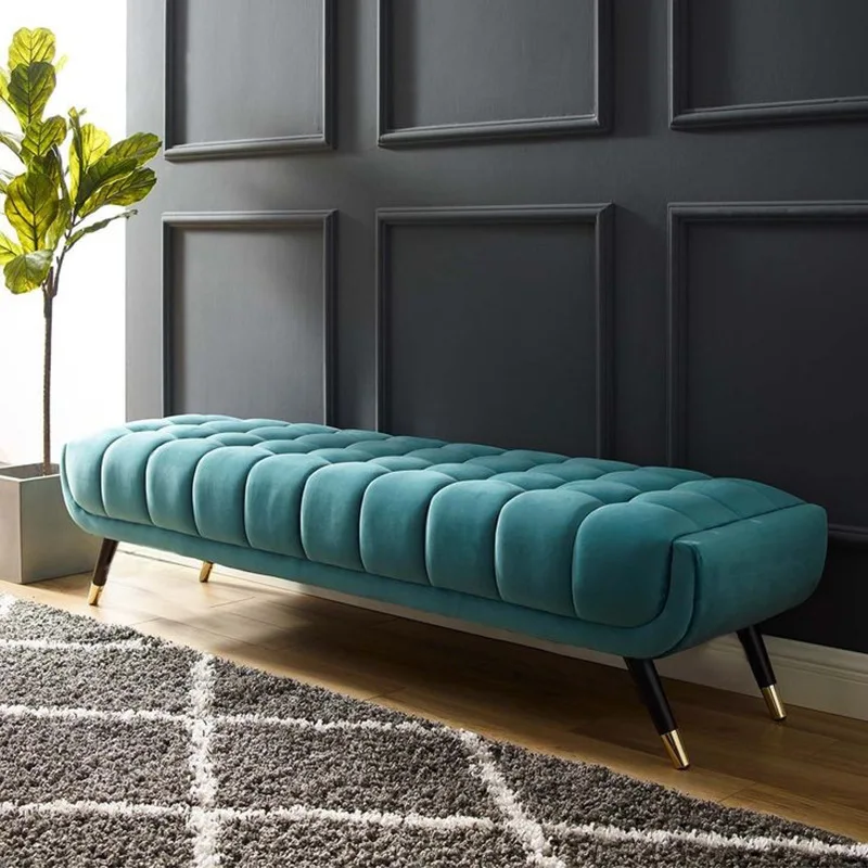 Nordic bedside stool simple modern cloakroom living room American sofa bench clothing store shoe change stool light luxury bed
