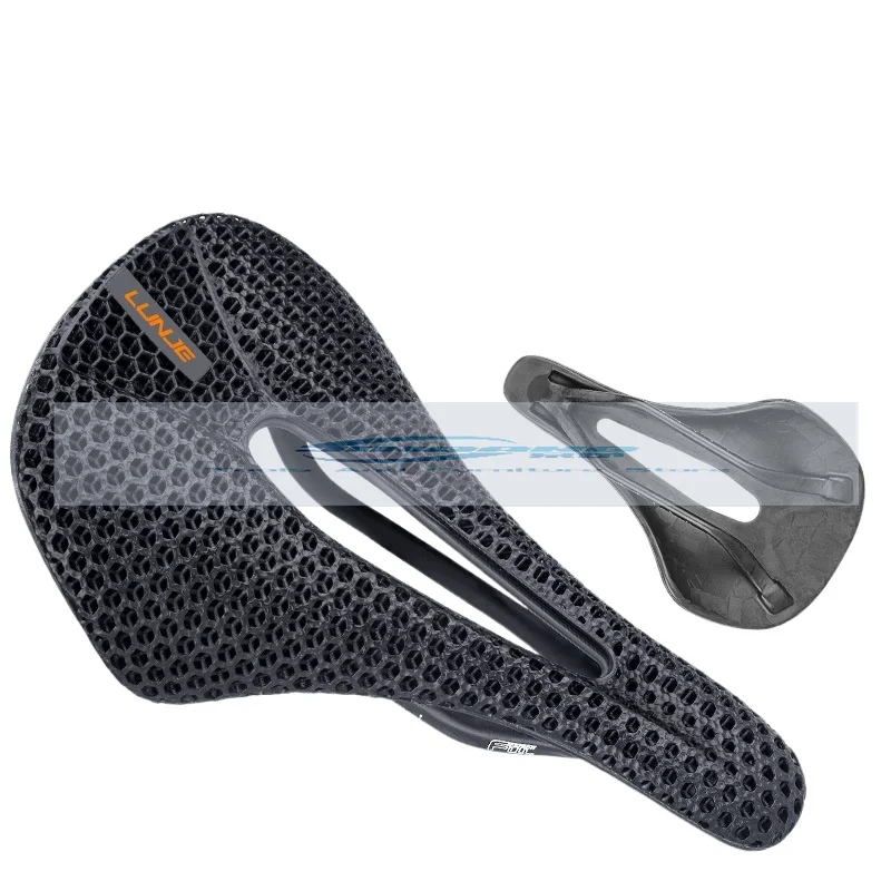 

Mountain Bike Carbon Fiber Seat Cushion, Road Bike 3D Printing Ultralight Saddle Riding Accessories Seat Cushion