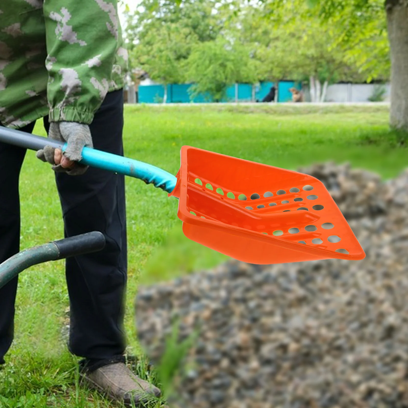 

Garbage Shovel Thickened Hollow Corn Spade Sieve Sifting Plastic Farm Scoop Grain