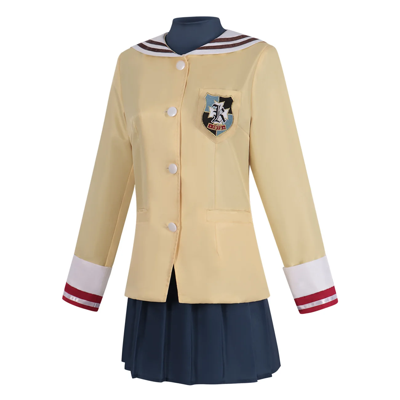 

Аниме Clannad Cos Furukawa Nagisa Косплей Fujibayashi Kyou Костюм Вечеринка Школьная форма JK Симпатичная одежда Лолиты