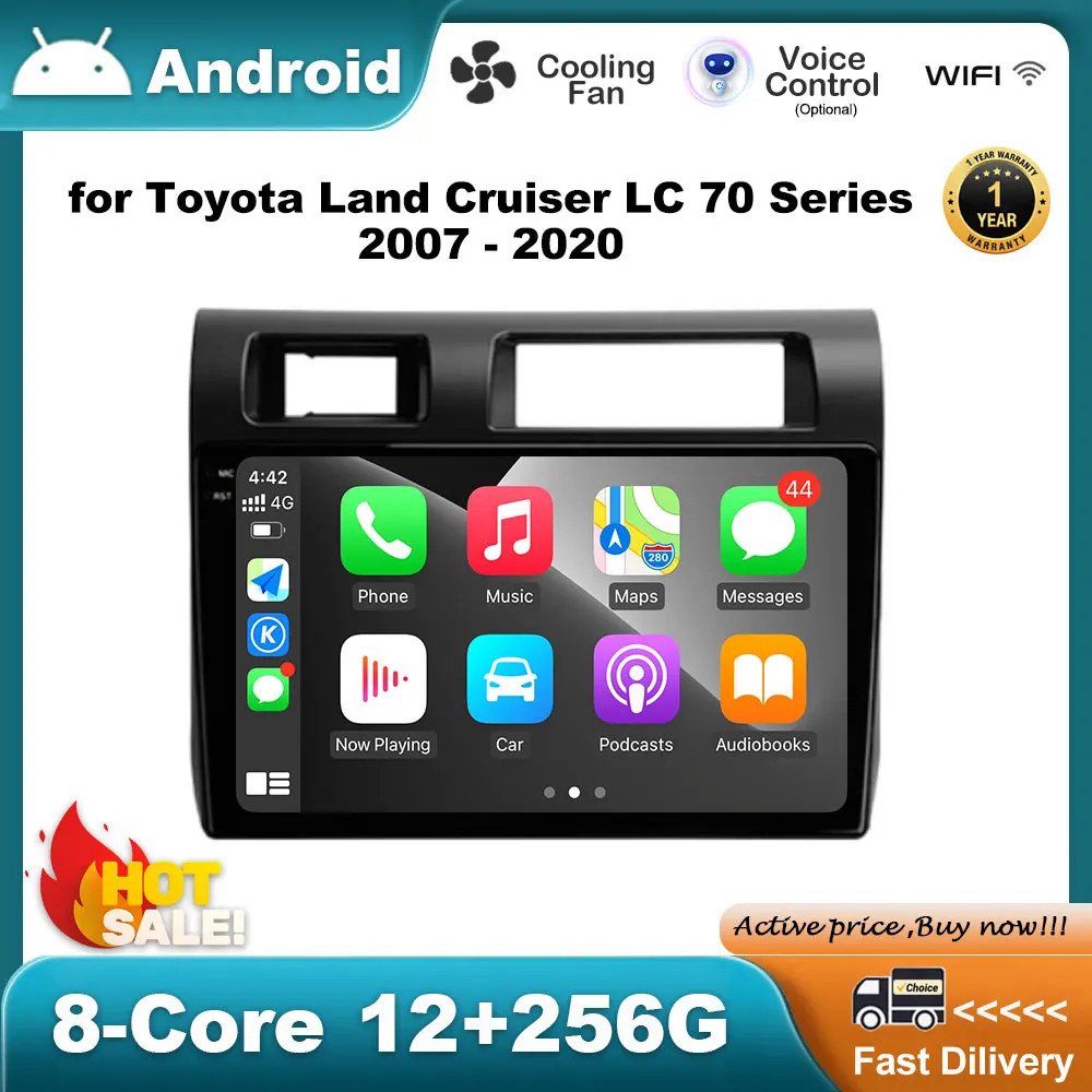 

for Toyota Land Cruiser LC 70 Series 2007 - 2020 Car Radio Video Multimedia Player Android System GPS Navi DSP Stereo Auto Tools