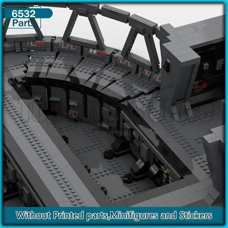 

Модель космического фильма Moc, строительные кирпичи, командный мост Crazy Technology, кирпичи, модульные наборы, блоки, сделай сам, сборка, игрушки, подарки