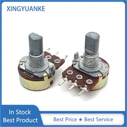 3PCS WH148 Power Amplifier Volume Potentiometer B5K/B10K/B20K/B50K/B100K/C10K/C20K/C50K/C100K Single 3Pin Half Shaft Length 15MM