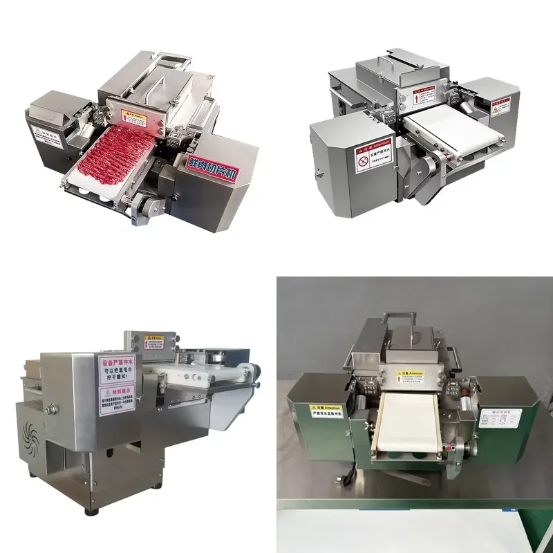 Heavy Duty Fresh Meat Slicer for Production Facilities with High Precision Blades for Cutting Wide Variety of Meats