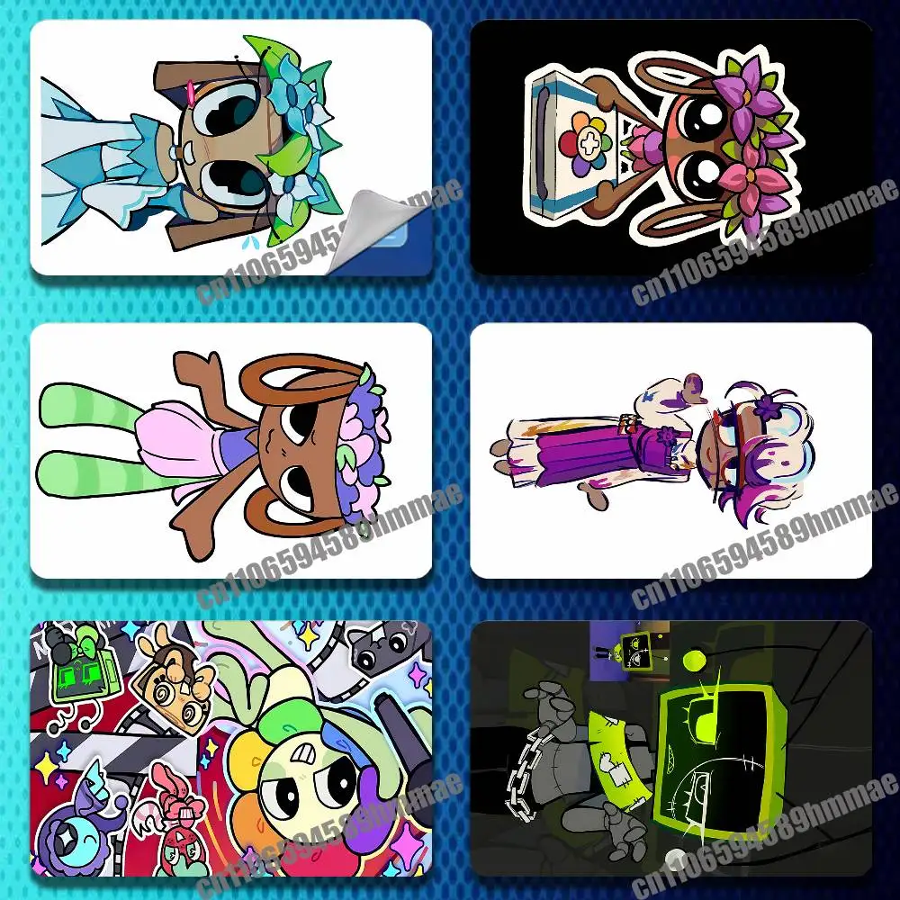 For D-Dandys W-World Goob VEE Bassie Credit Bank Sticker Film Waterproof Protect Access Card Full Cover Skin ID