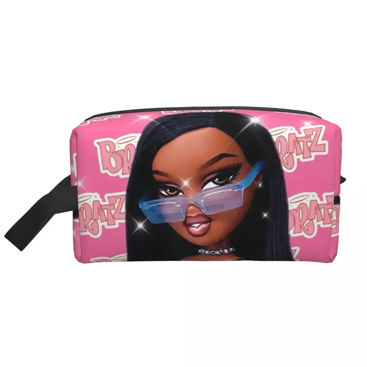 Bratz Rock Angelz Doll Makeup Bag for Women Travel Cosmetic Organizer Kawaii Anime Cartoon Storage Toiletry Bags