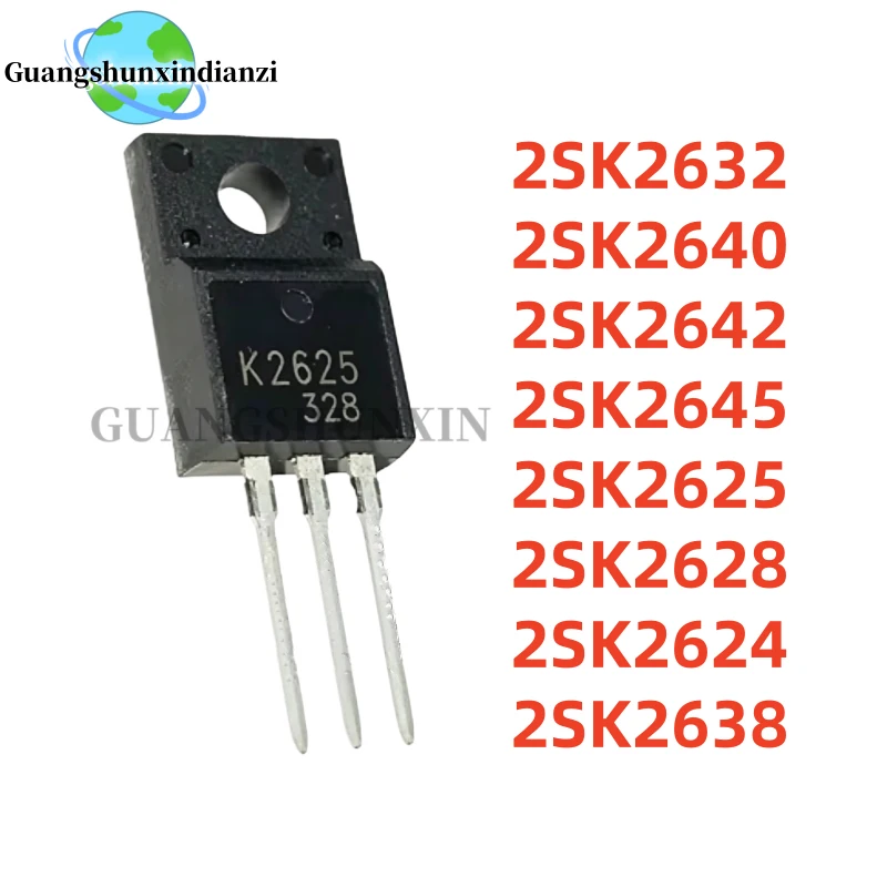 New 10/PCS 2SK2632 K2632 2SK2640 K2640 2SK2642 K2642 2SK2645 2SK2625 K2625 2SK2628 K2628 2SK2624 K2624 2SK2638 K2638 TO-220F