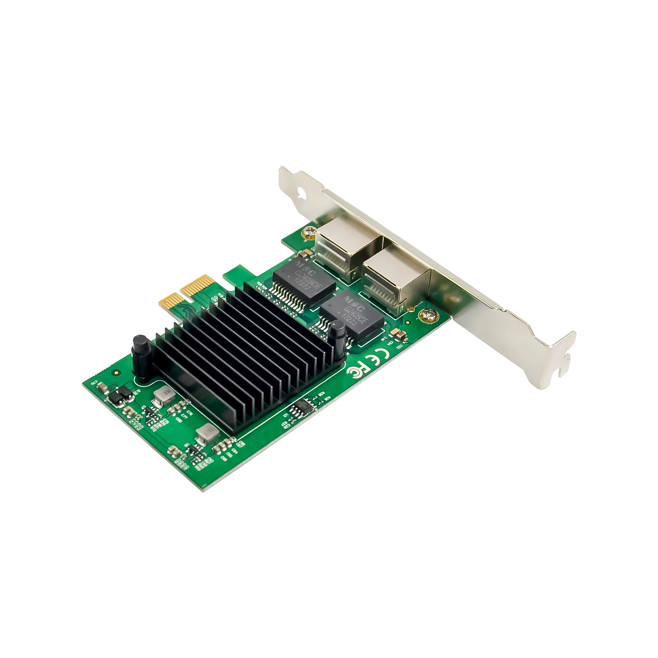 SUNWEIT ST725 PCIe X1 Intel 82575 Dual- RJ45 جيجابت إيثرنت NIC