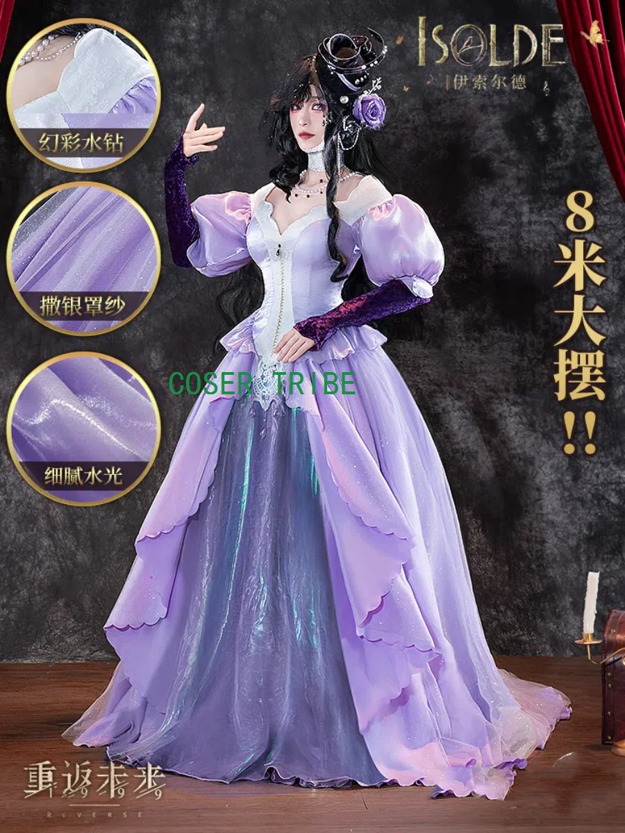 COSER TRIBE Reverse:1999 Isolde Women Gown Cosplay Costume Cos Game Anime Party Uniform Hallowen Play Role Clothes Clothing