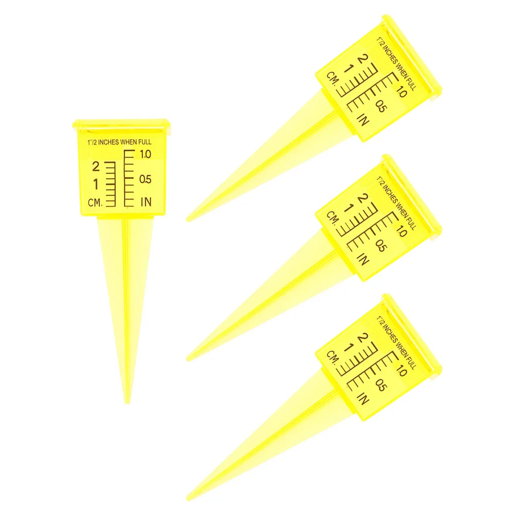 5 قطعة مقياس المطر البلاستيكي مقياس الأمطار الدقيق لحديقة الحديقة مراقبة خارجية أداة قياس المياه قياس الأمطار