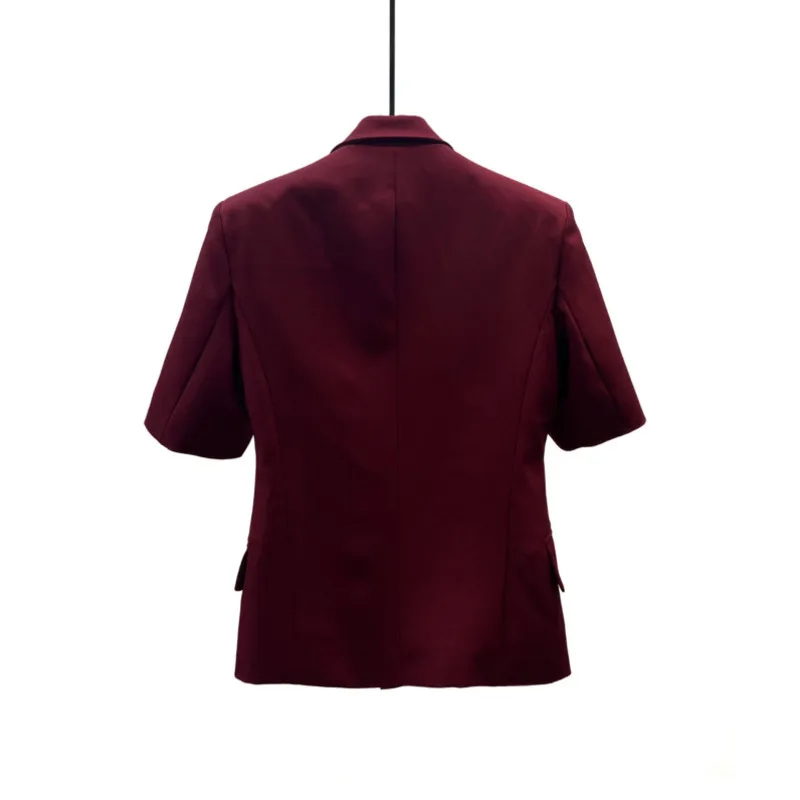 WVGA Spring Summer New Men High-end Metallic Decoration Stylish Shoulder-padded Jacket Niche Chic Casual Short Blazer Ins W23242