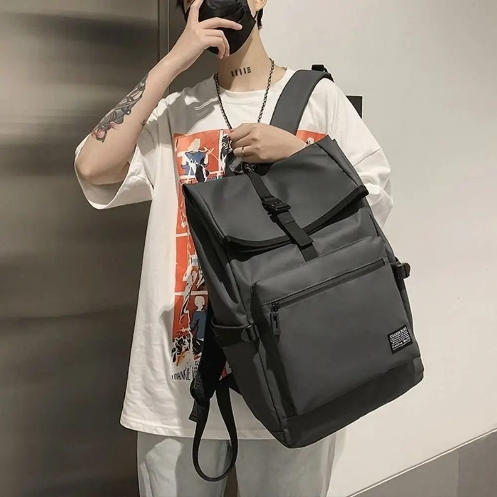 16 Inch Men Travel Backpack Oxford Cloth Large Capacity Business Computer Backpack Breathable Casual Style Male Laptop Daypack