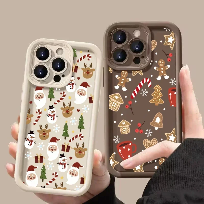 

Мягкий силиконовый чехол с милым рождественским узором для Xiaomi Redmi Note 14 13 12 11 Pro Plus 4G 5G 12S 11S Redmi 15C 14C 13 Cover