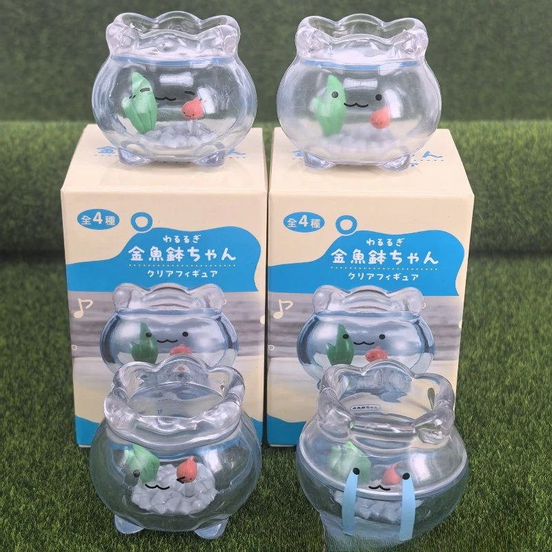 

Мультяшная прозрачная миниатюрная фигурка-аквариум, коллекционная модель, игрушка-сюрприз, украшение, подарок для детей