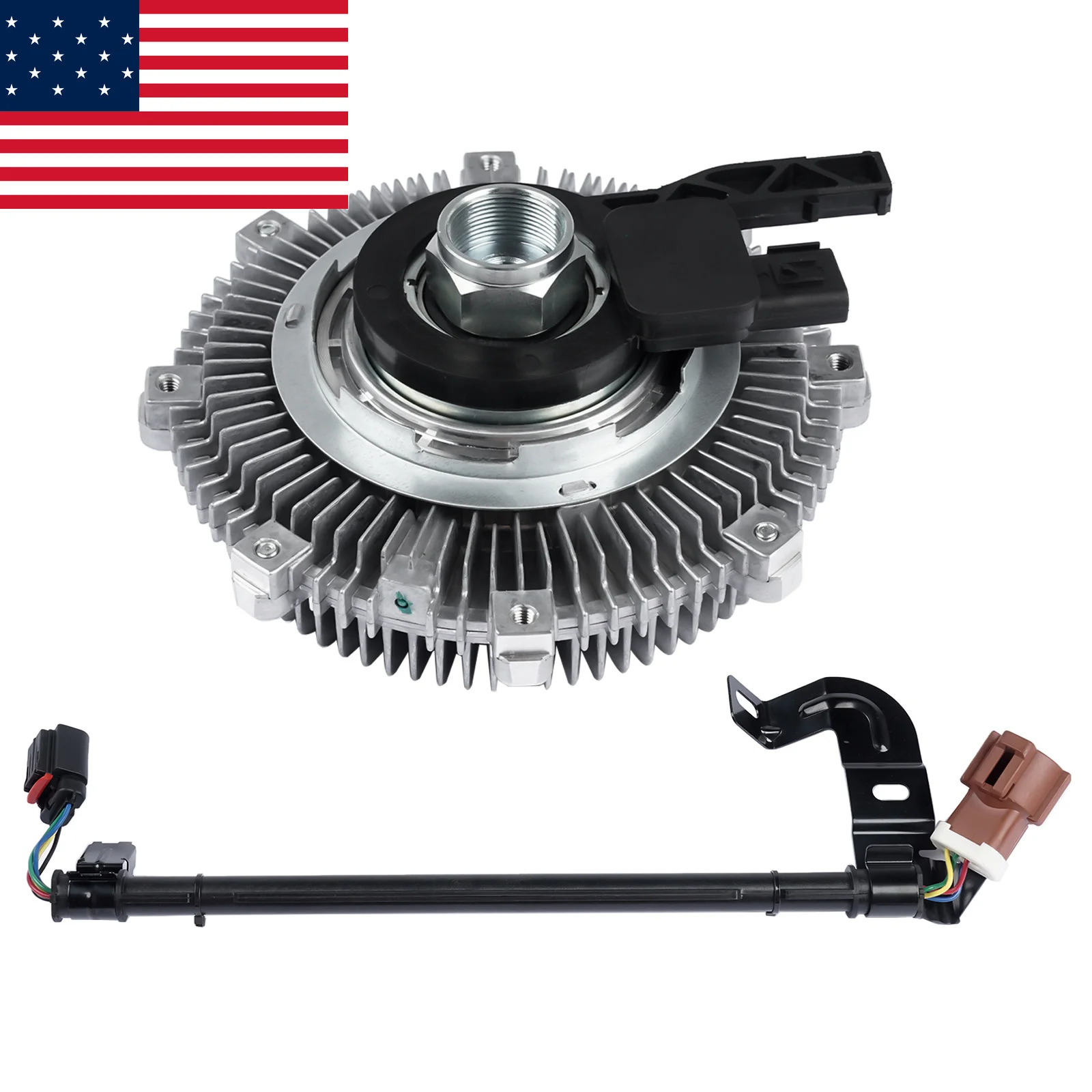 AP03 Electric Radiator Cooling Fan Clutch for Ford Explorer Sport Trac Mercury Mountaineer 4.0L/4.6L 2006-2010 6L2Z8A616BA