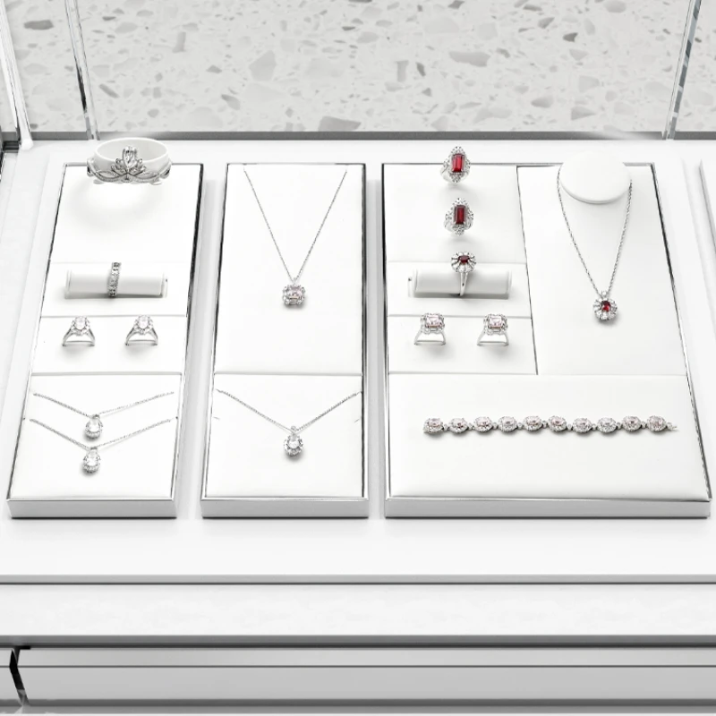 

High end jewelry display rack, rings, necklaces, watches, earrings counter, jewelry display props