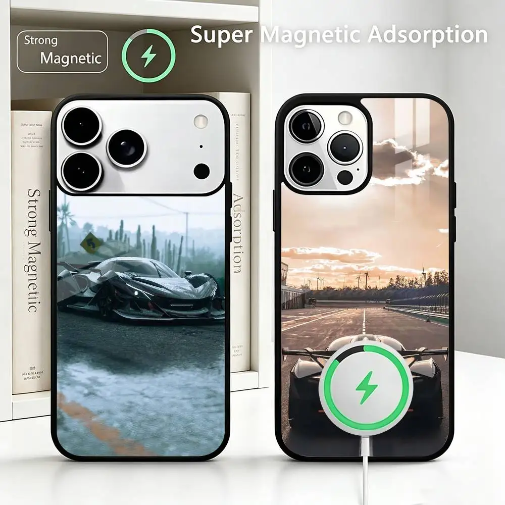 

Supercar Intensa Emozione Phone Case For IPhone17 16 15 14 13 12 11 Pro Max Plus Wireless Charger Cover Funda