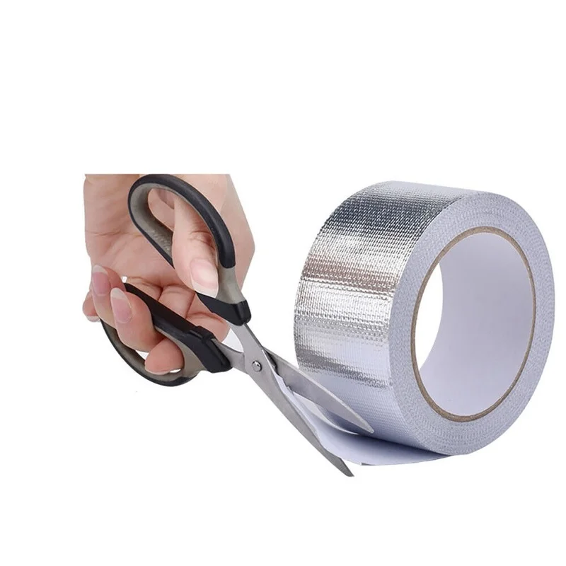 Aluminum Foil Glass Fiber Car Header Exhaust Pipe Heat Insulation Thermal Tape