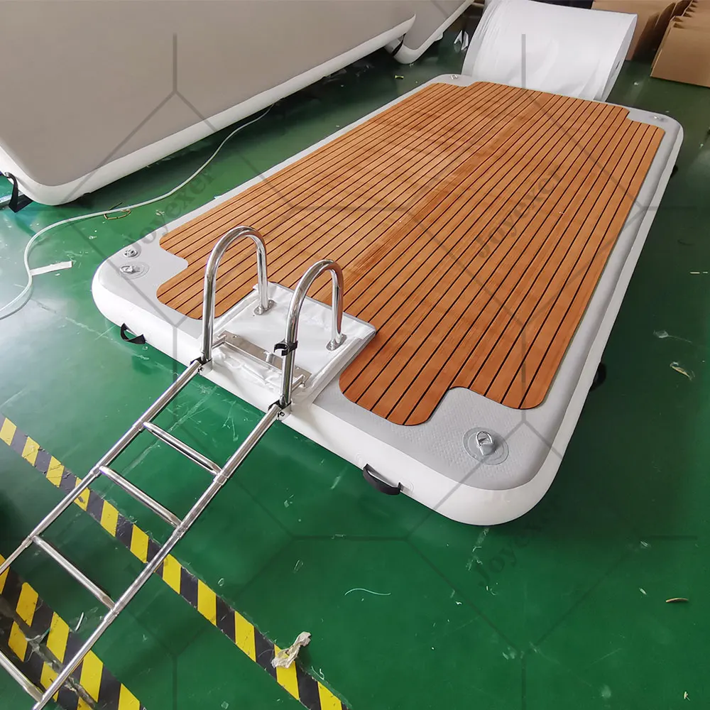 新型デザイン 屋外用フローティングインフレータブルスイミングプラットフォームドック インフレータブルプールポンツーン 販売中