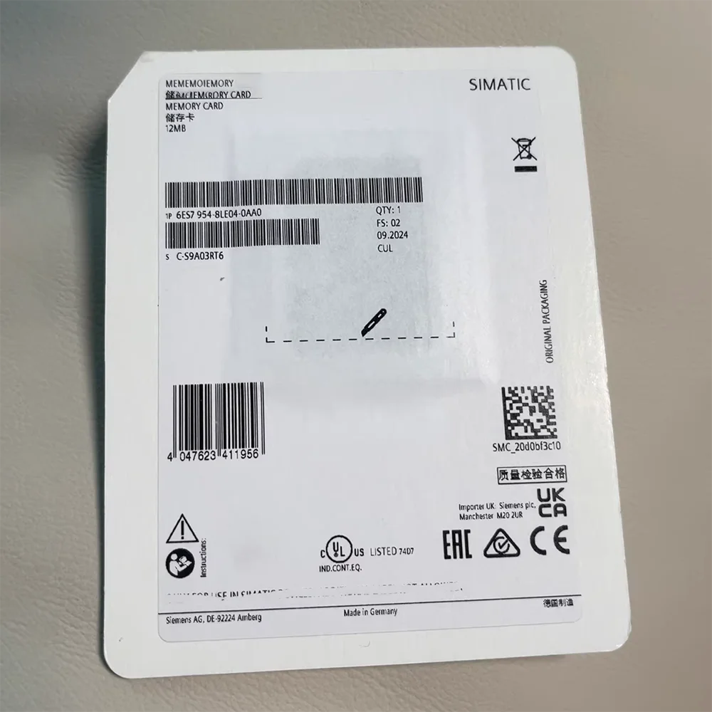 Memory Card PLC 12M Memory Card 6ES7 954-8LE04-0AA0 6ES7954-8LE04-0AA0