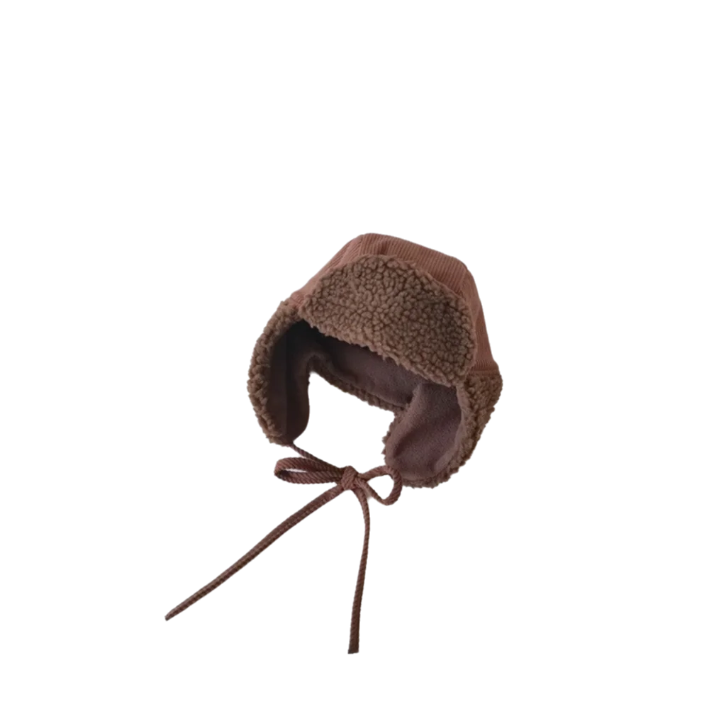

New Corduroy Earmuffs Hat Windproof Cold Proof Ear Protection Hat Thickned Children Warm Hat Autumn Winter