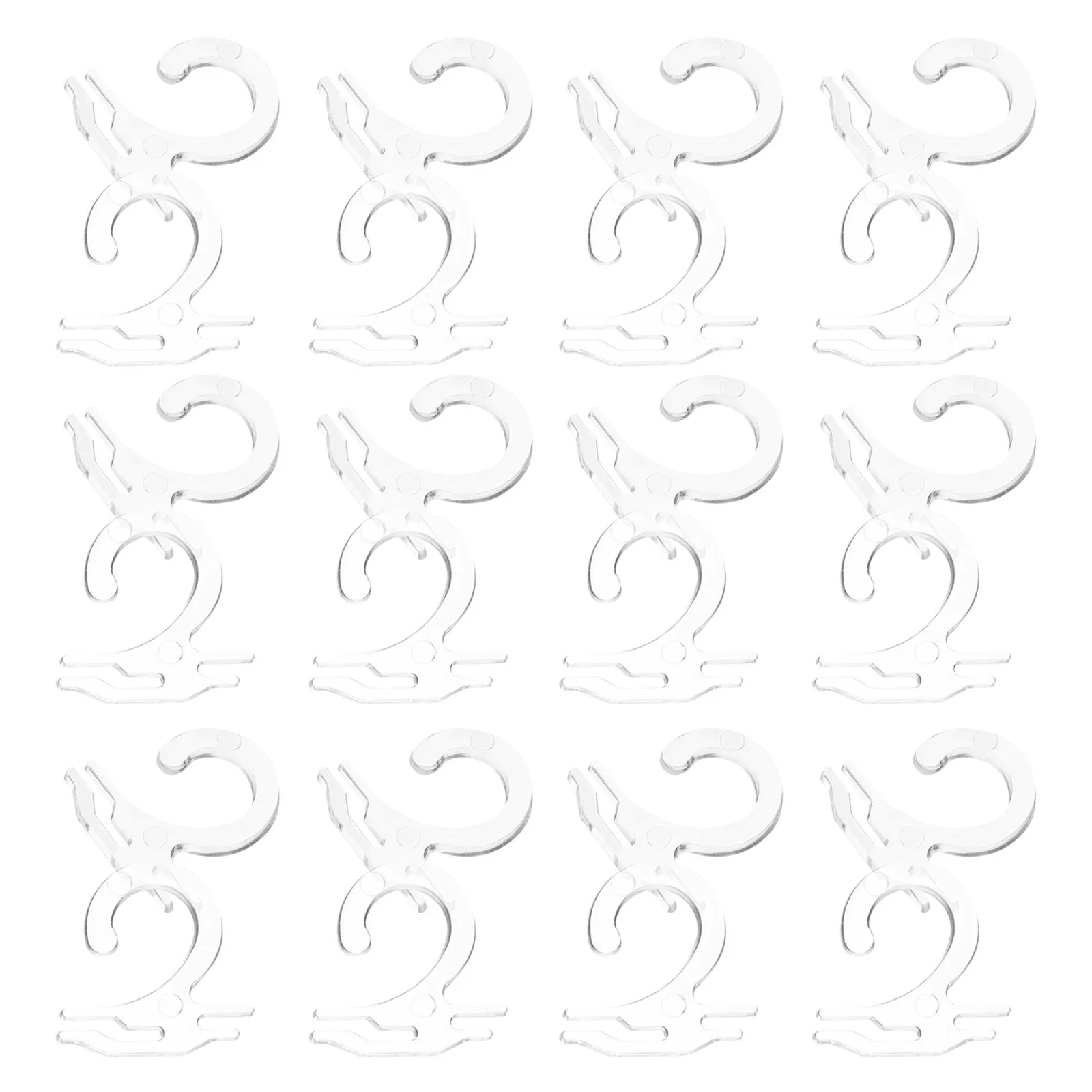 

300Pcs Transparent Retail Sock Hooks Plastic Display Hangers Retail Store Supplies Sock Hanger Underwear Display Hanger