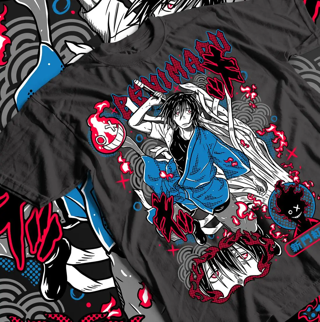 Enen no Shouboutai Fire Force T-shirt Shinra Kusakabe Manga Graphic Oversized Cotton Tee Unisex Anime Streetwear Short Sleeve