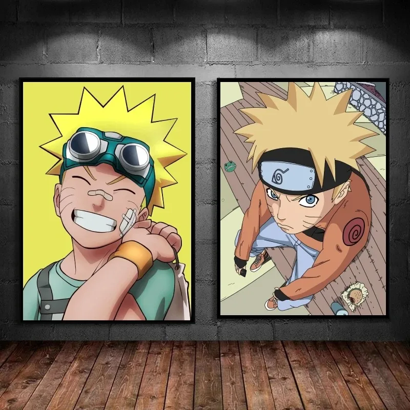 Naruto Uzumaki Naruto regalos cartel lienzo arte perfecto decoración de pared para sala de estar regalo Ideal decoración del hogar acento