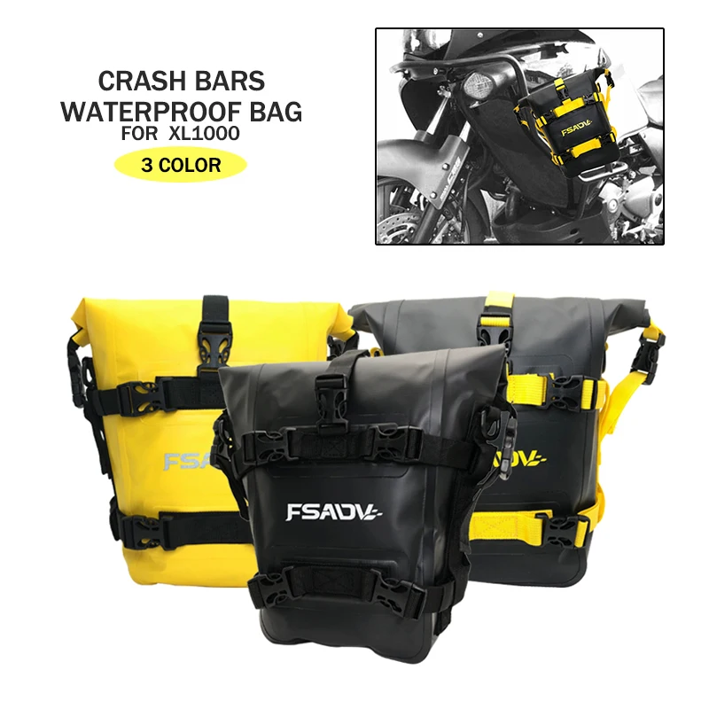 

For HONDA VARADERO XL1000 XL 1000 Motorcycle Frame Crash Bars Waterproof Bag Bumper Repair Tool Placement Bag