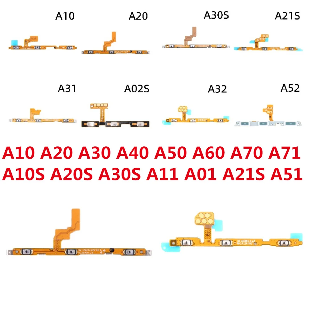 Volume Power Switch On Off Button Key Flex For Samsung A10 A20 A30 A40 A50 A70 A01 A11 A10s A20s A21s A30s A51 A21 A31 A71 A02s