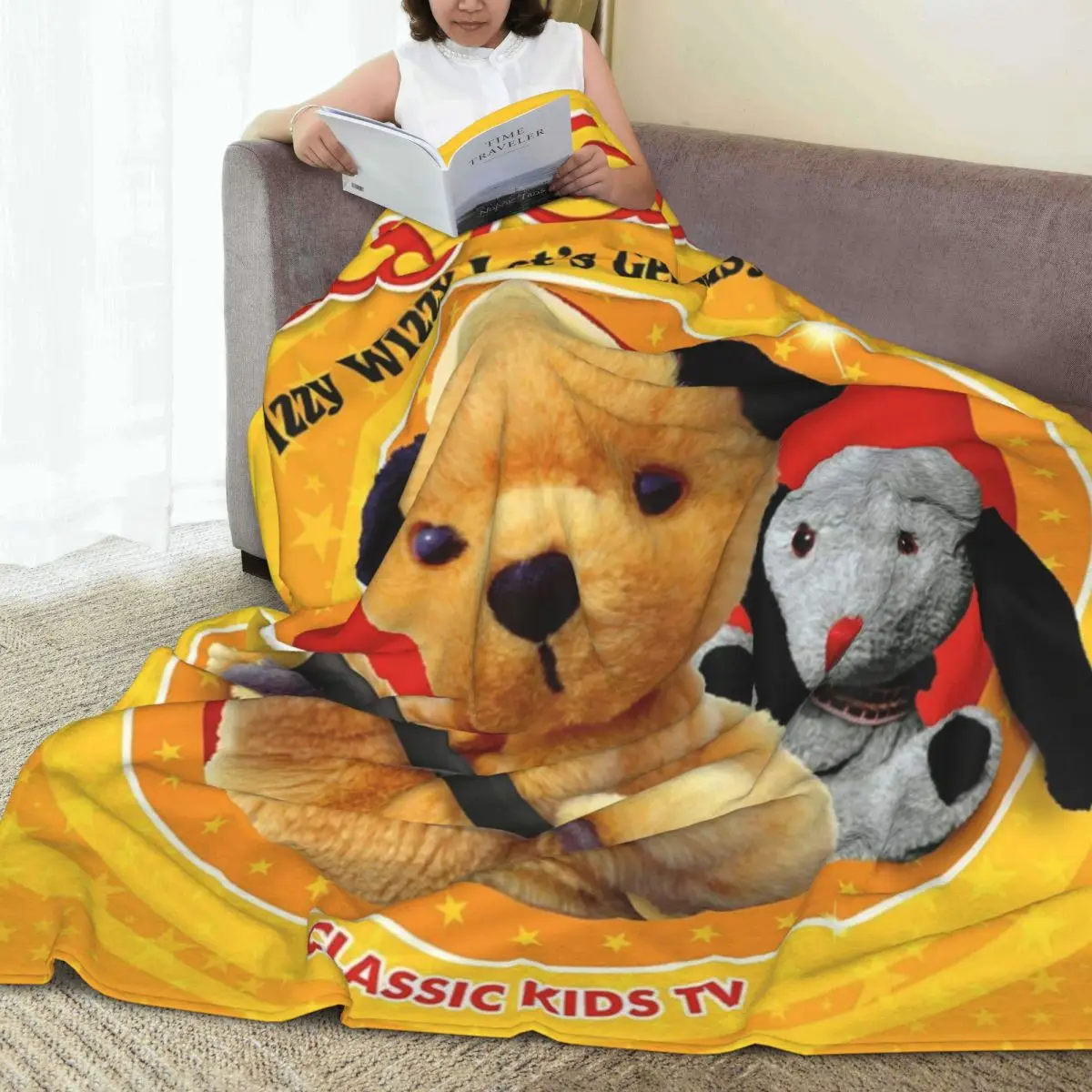 Throw Blanket The Sooty Show Micro Fleece Blanket Four Sizes Cute Portable For Bedroom AntiPilling Blanket