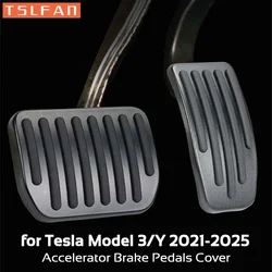 for Tesla Model 3 Y 2021-2025 Highland Juniper 2pcs Aluminum Alloy Brake Accelerator Foot Pedals Cover Car Accessories